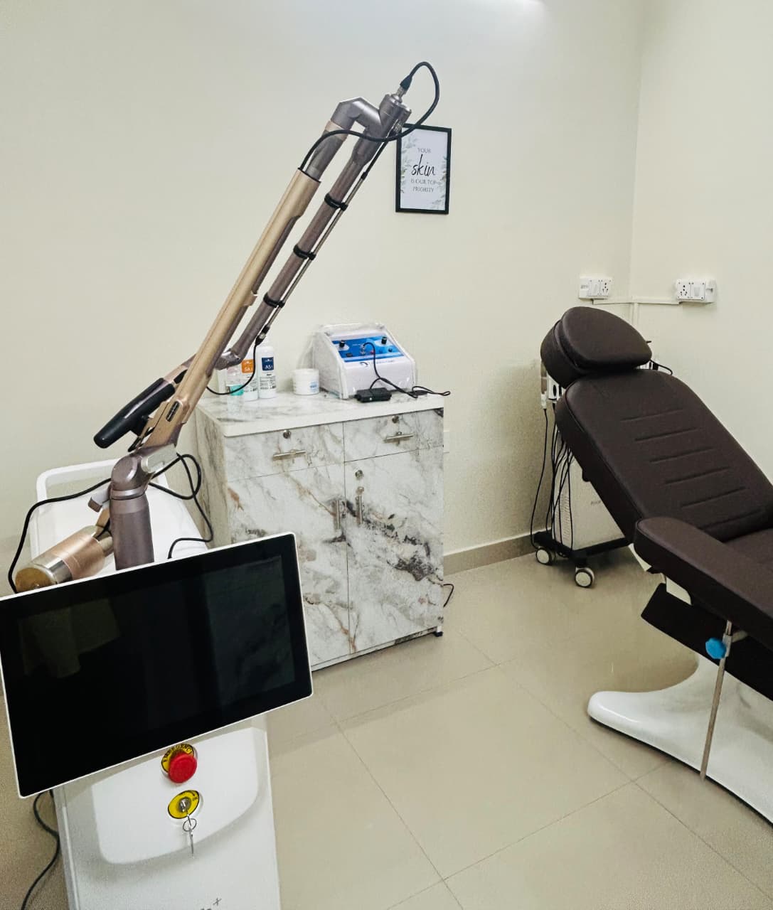 Treatment room at Astra Skin and Hair Clinic